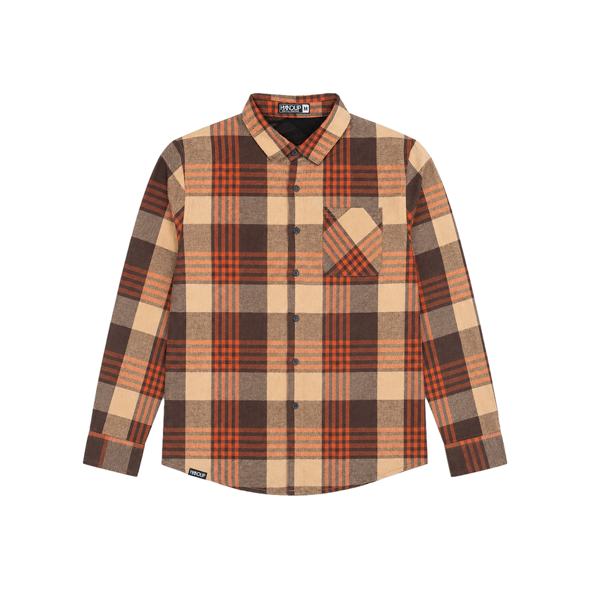 Flow Flannel - Orange/Brown