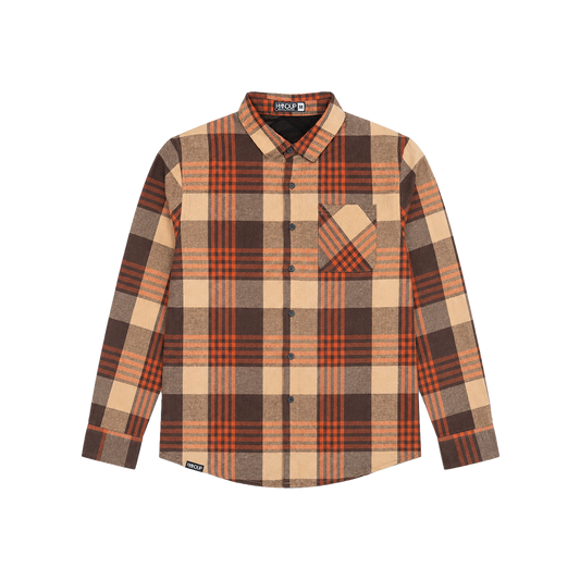 Flow Flannel - Orange/Brown