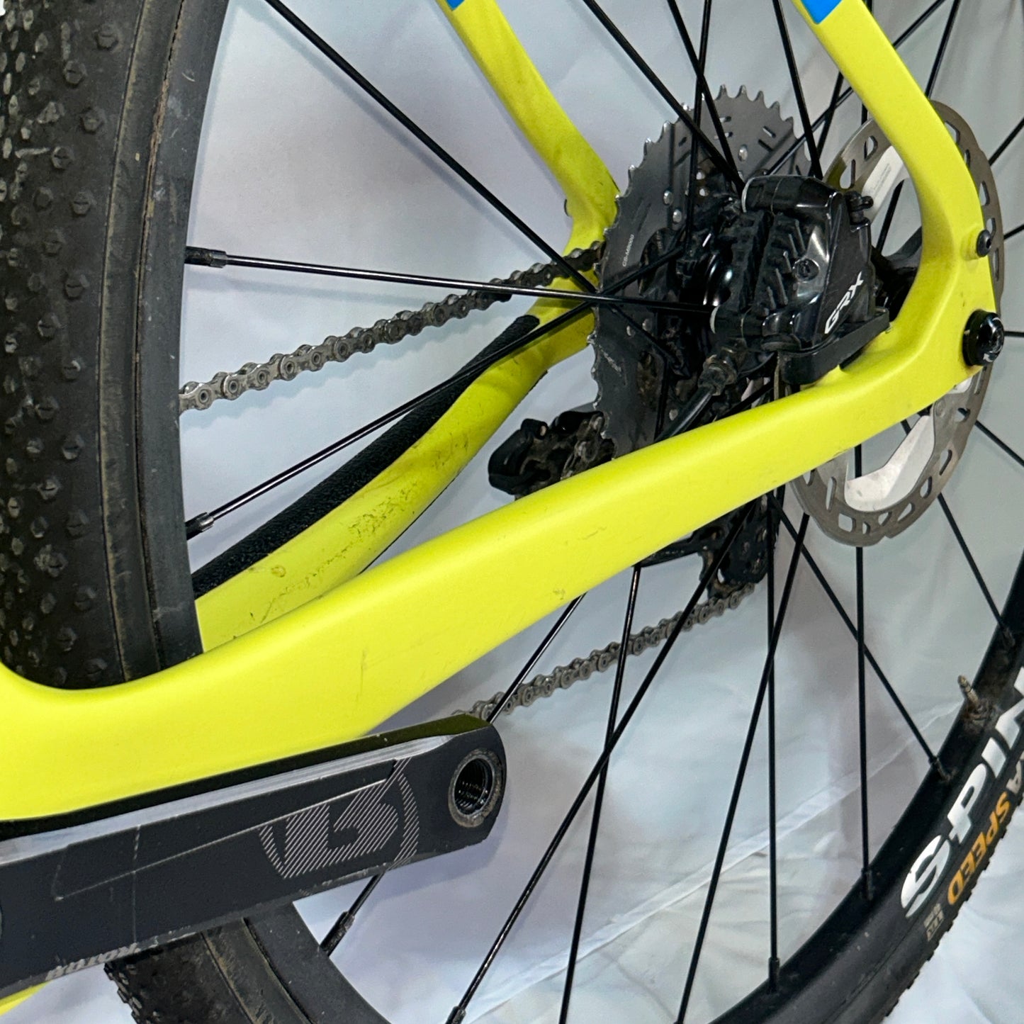 2022 OBED GVR X-Small Yellow/Blue Gravel Bike Shimano GRX Powermeter