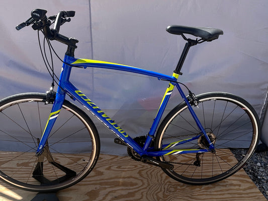 Specialized Allez E5 Flat Bar Road Bike 58cm Custom Built Shimano 105 HED Wheels