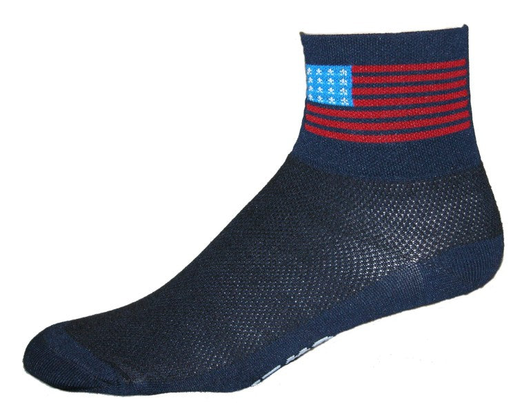 Gizmo Socks - American Flag - Navy - Small only