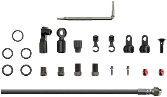 SRAM Disc Brake Hose Kit - Flat Mount, Beveled Banjo, 2000mm
