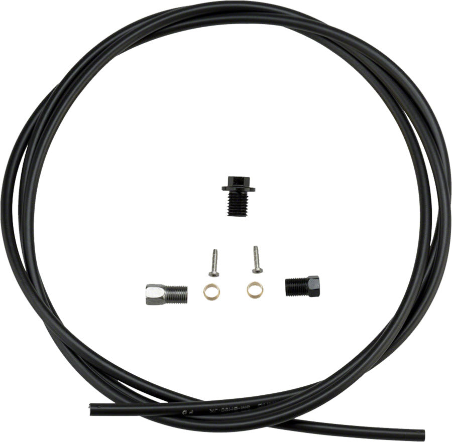 Shimano SM-BH90-SS High Pressure Disc Brake Hose Kit - Straight Caliper Caliper Connector, 1700mm, Black