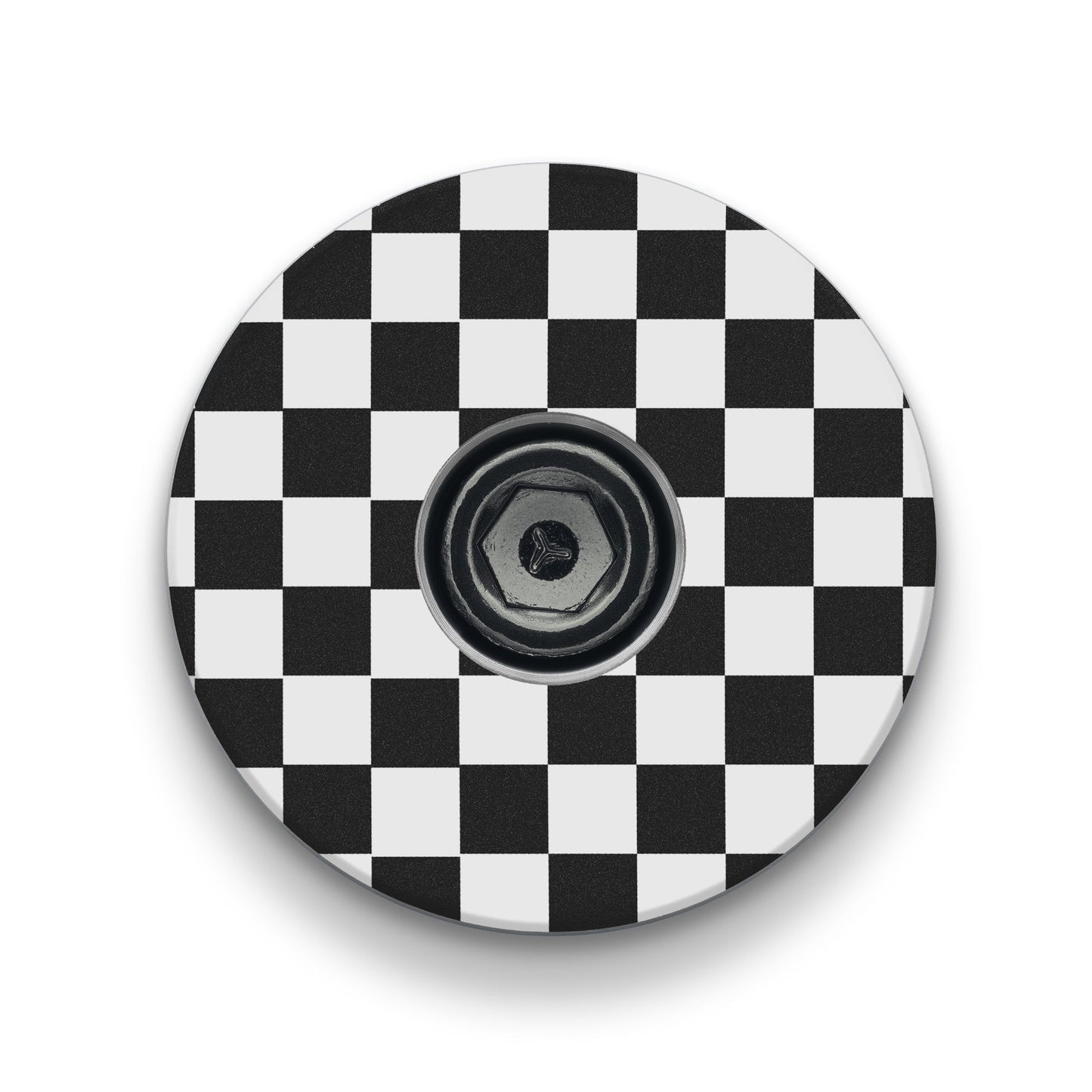 Checkerboard Pattern Custom Bicycle Headset Cap
