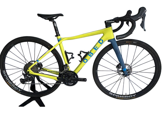 2022 OBED GVR X-Small Yellow/Blue Gravel Bike Shimano GRX Powermeter
