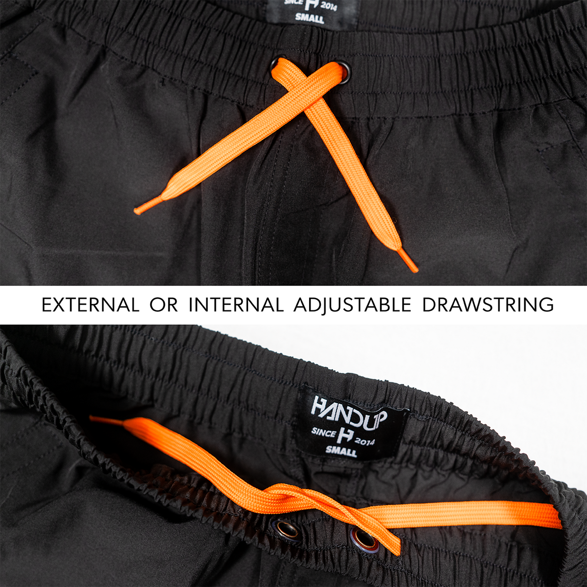 Coastin' Short - Black with Orange