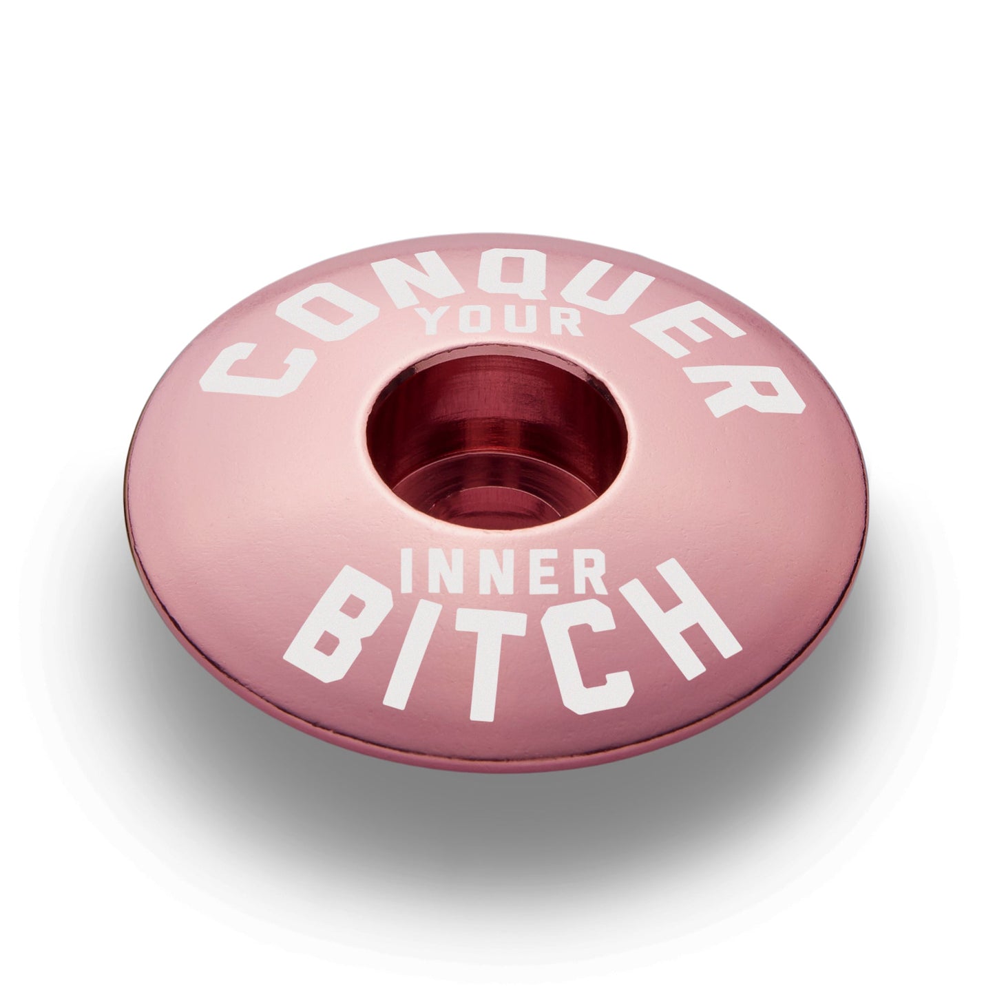 Conquer Your Inner Bitch Custom Bicycle Headset Cap
