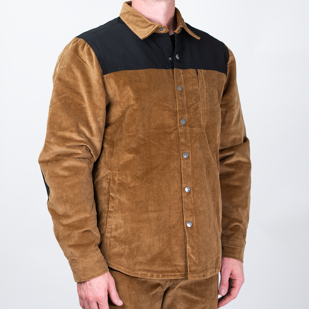 Corduroy Jacket - Brown Black
