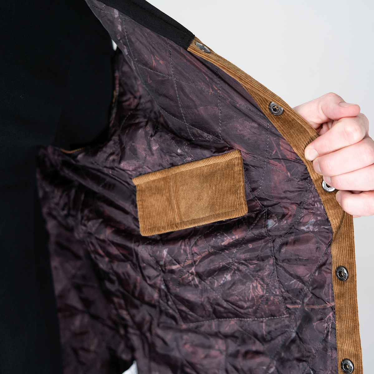 Corduroy Vest - Brown Black