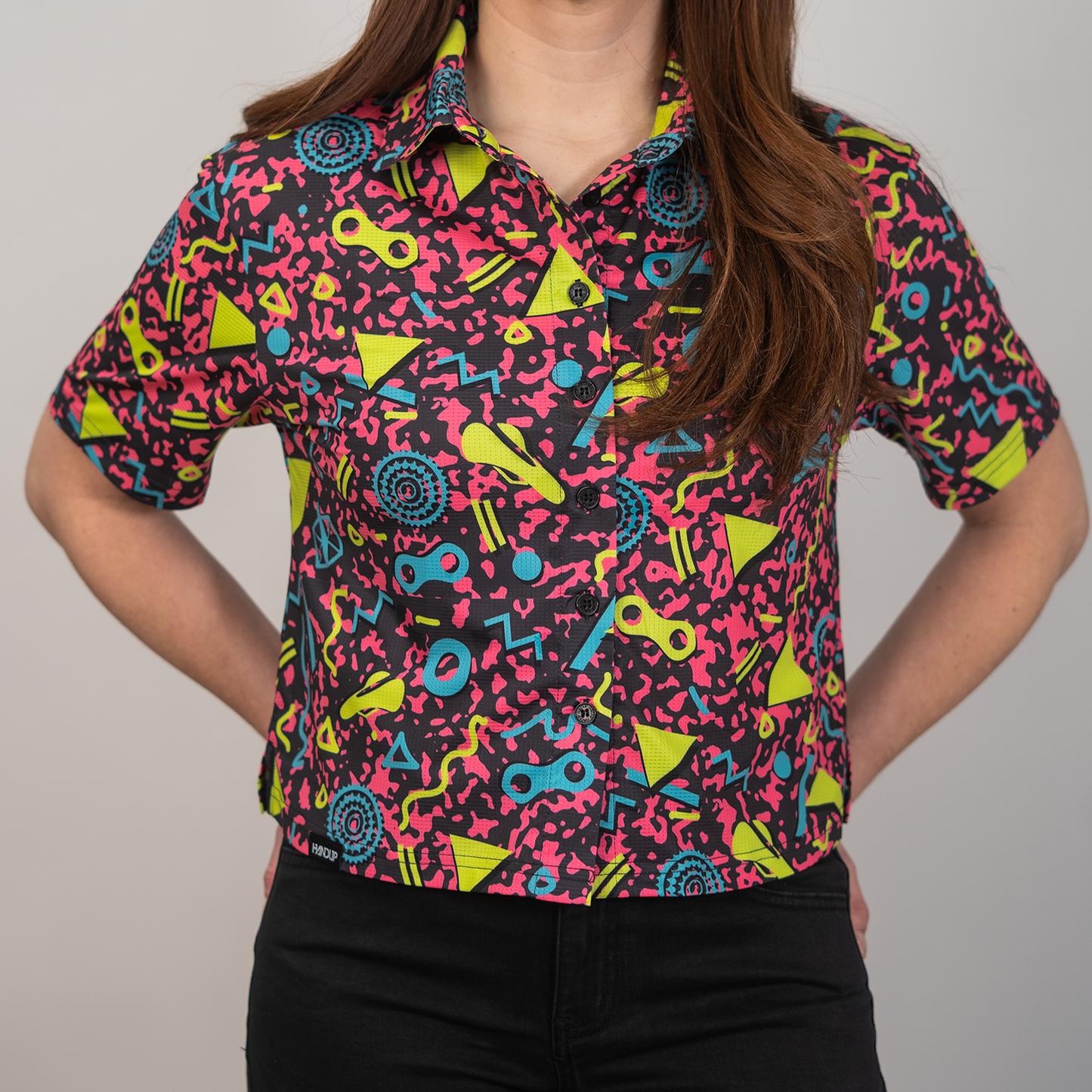 Cropped FlexGRID Button Up - Roller Link