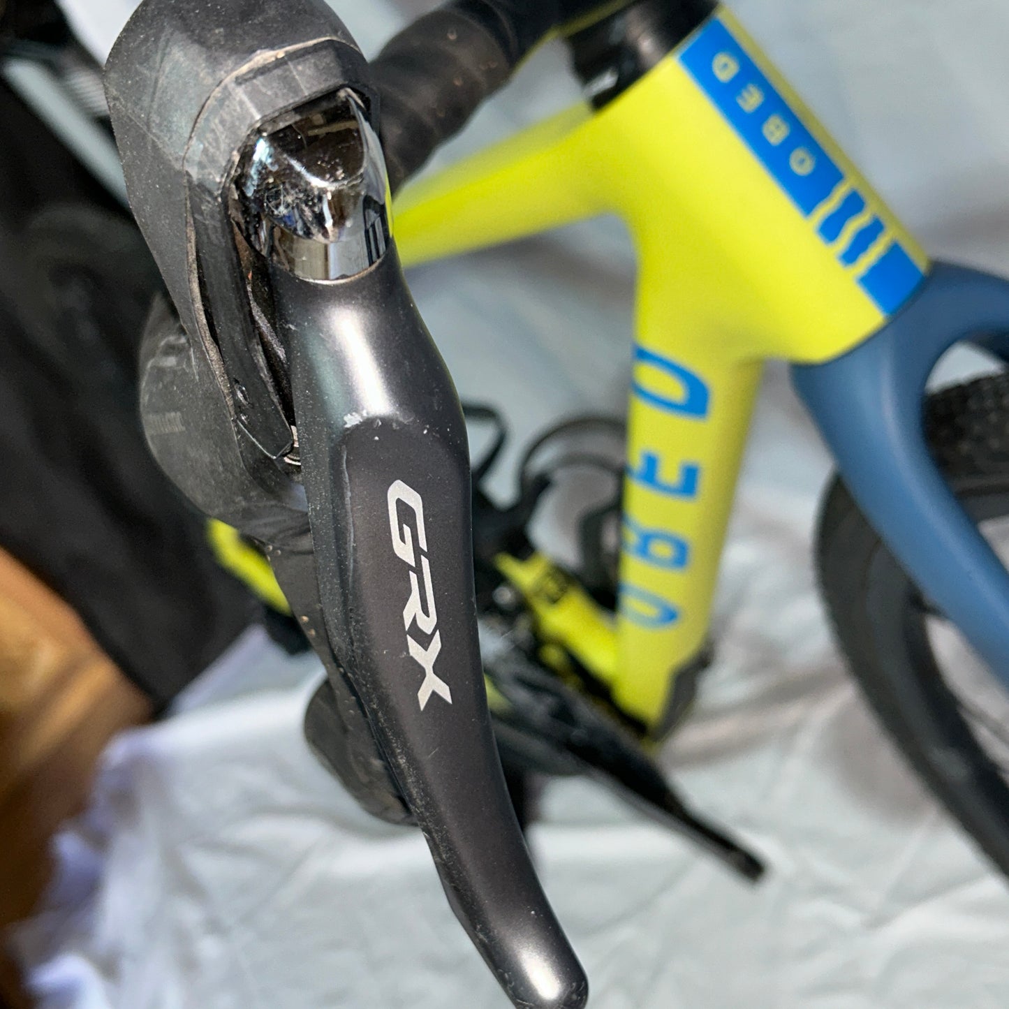2022 OBED GVR X-Small Yellow/Blue Gravel Bike Shimano GRX Powermeter