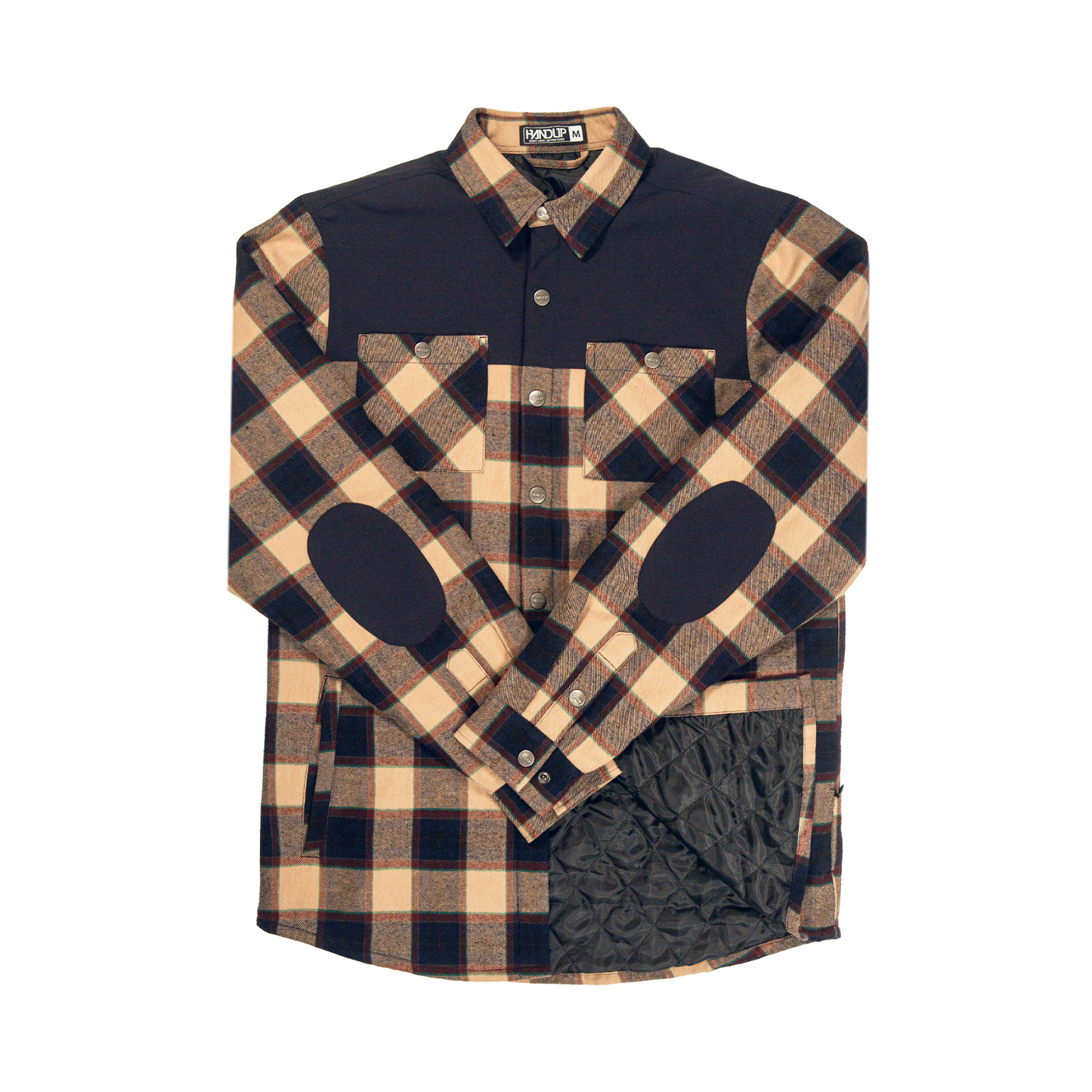 Flannel Jacket - Navy/Tan Plaid