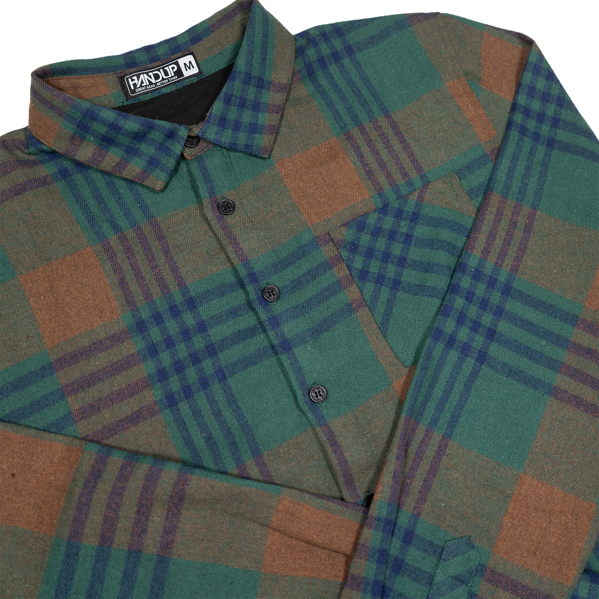 Flow Flannel - Green/Blue