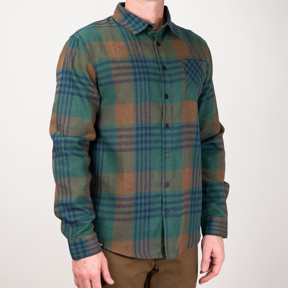 Flow Flannel - Green/Blue