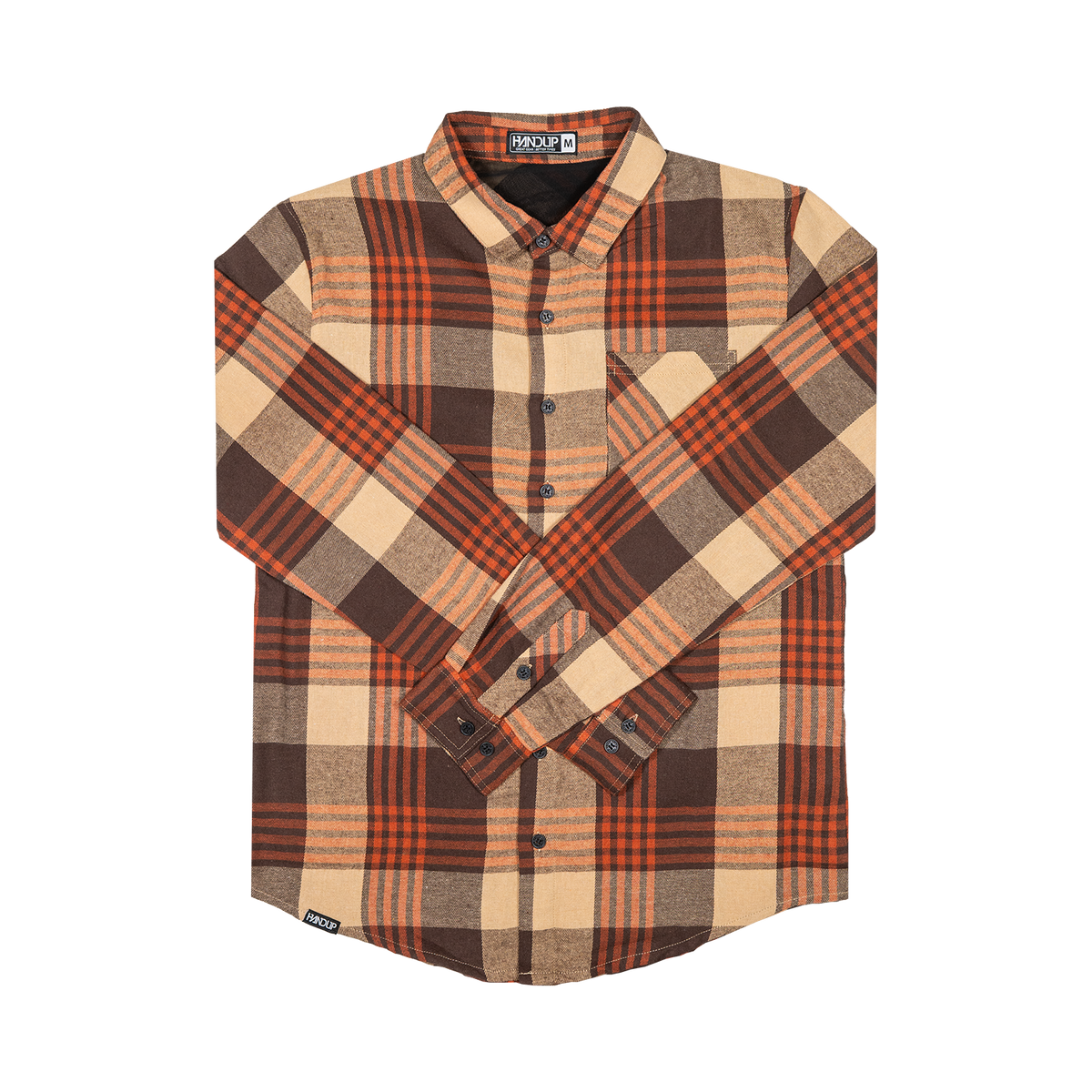 Flow Flannel - Orange/Brown