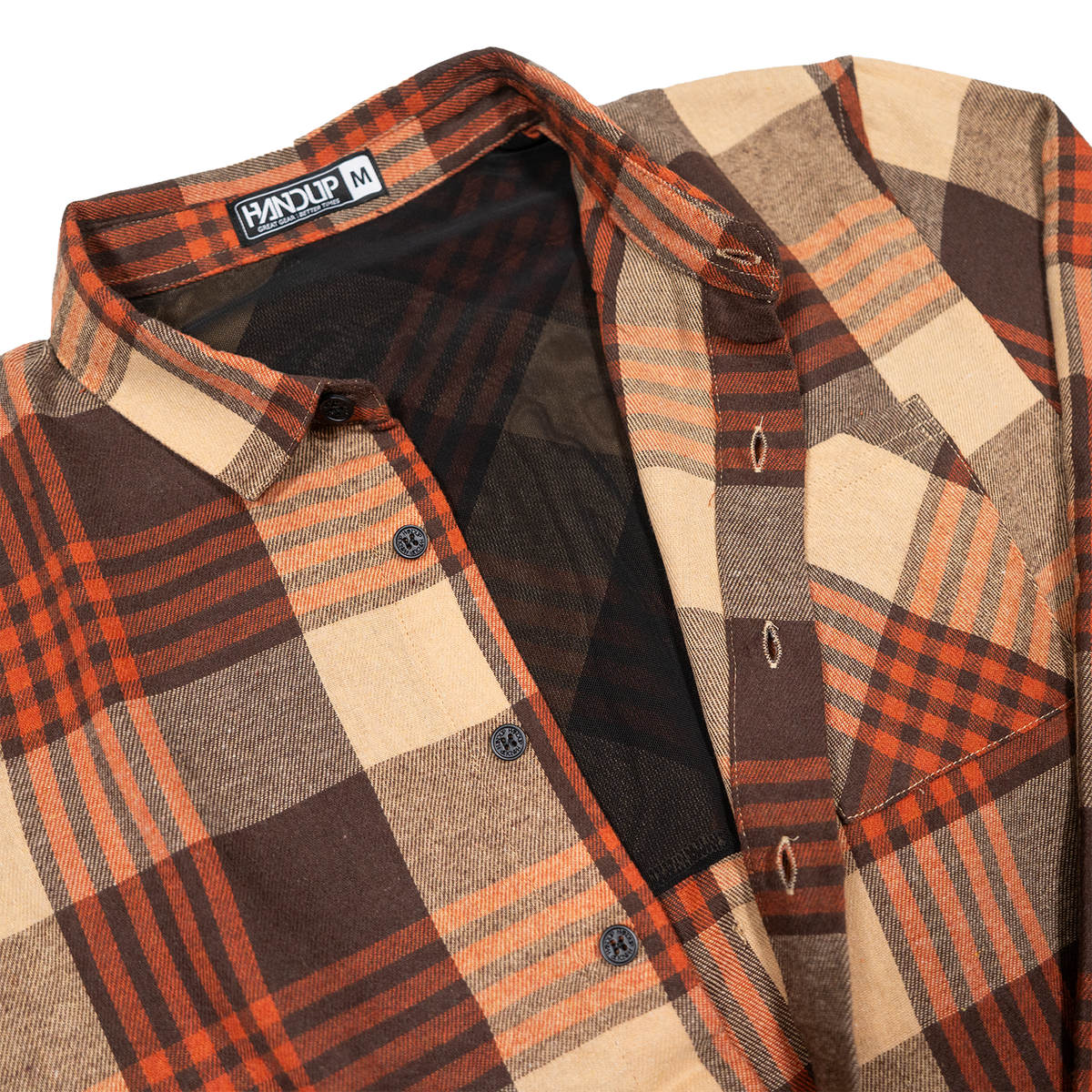Flow Flannel - Orange/Brown
