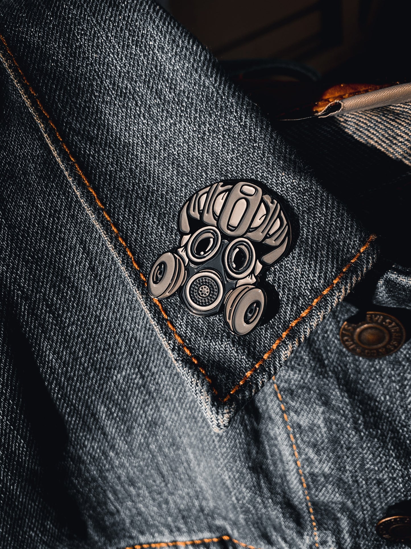 Fresh Air Cyclist Enamel Pin