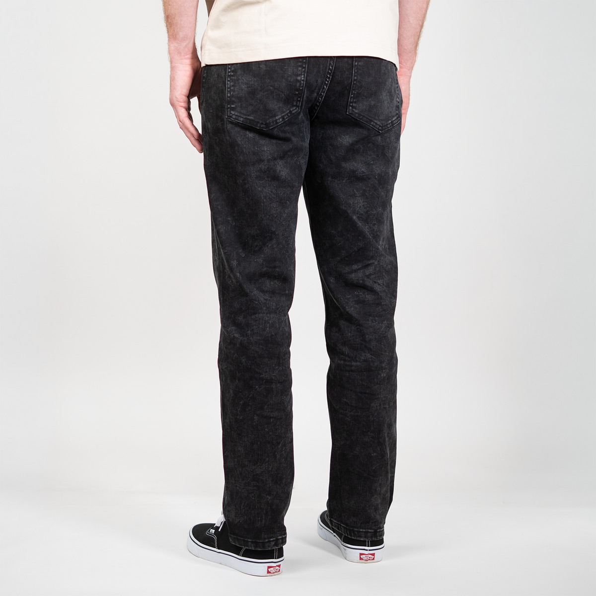 Jean Pants - Acid Wash Black