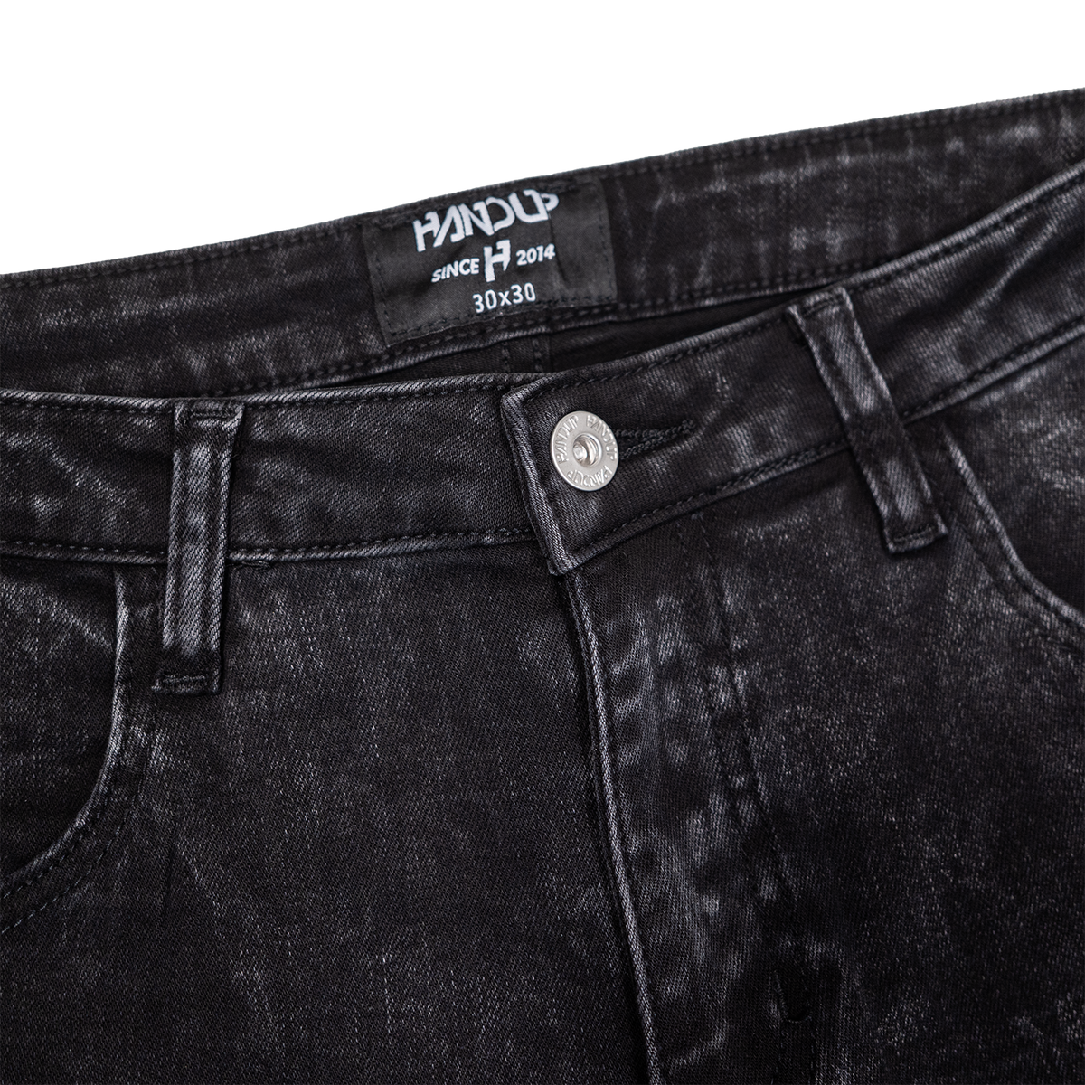 Jean Pants - Acid Wash Black
