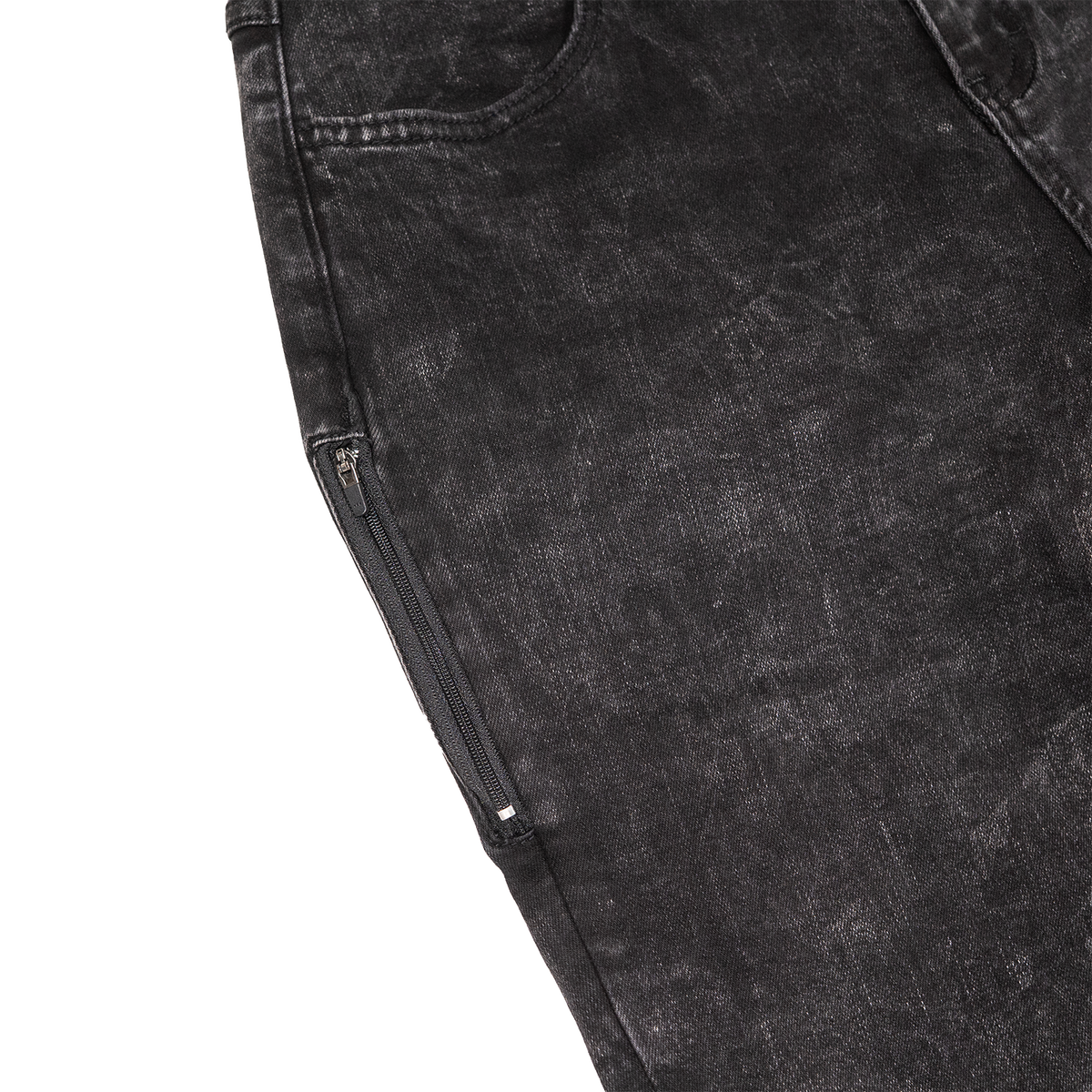 Jean Pants - Acid Wash Black
