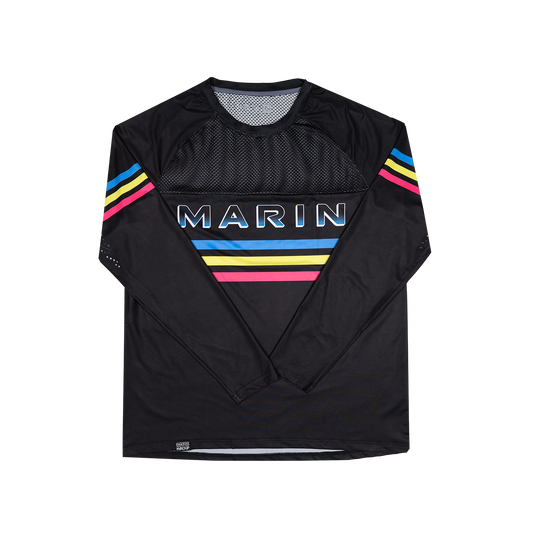 Long Sleeve VenTop Jersey - Marin Race Stripes