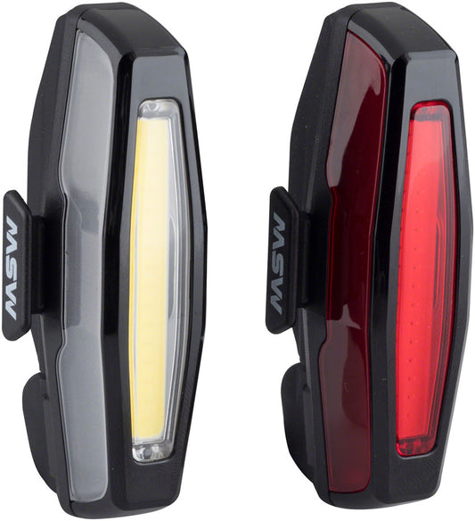 MSW Pangolin Front and Rear USB Headlight and Taillight Set