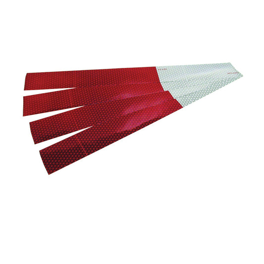 Reflective Bike Tape - Diamond Grade - Red and White