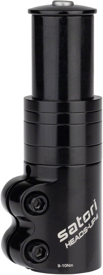 Satori HeadsUp 4 Steerer Extender - 1-1/8", 67mm extension, Black