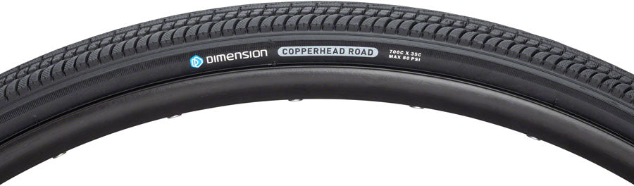 MSW Copperhead Road Tire - 700 x 35, Wirebead, Black