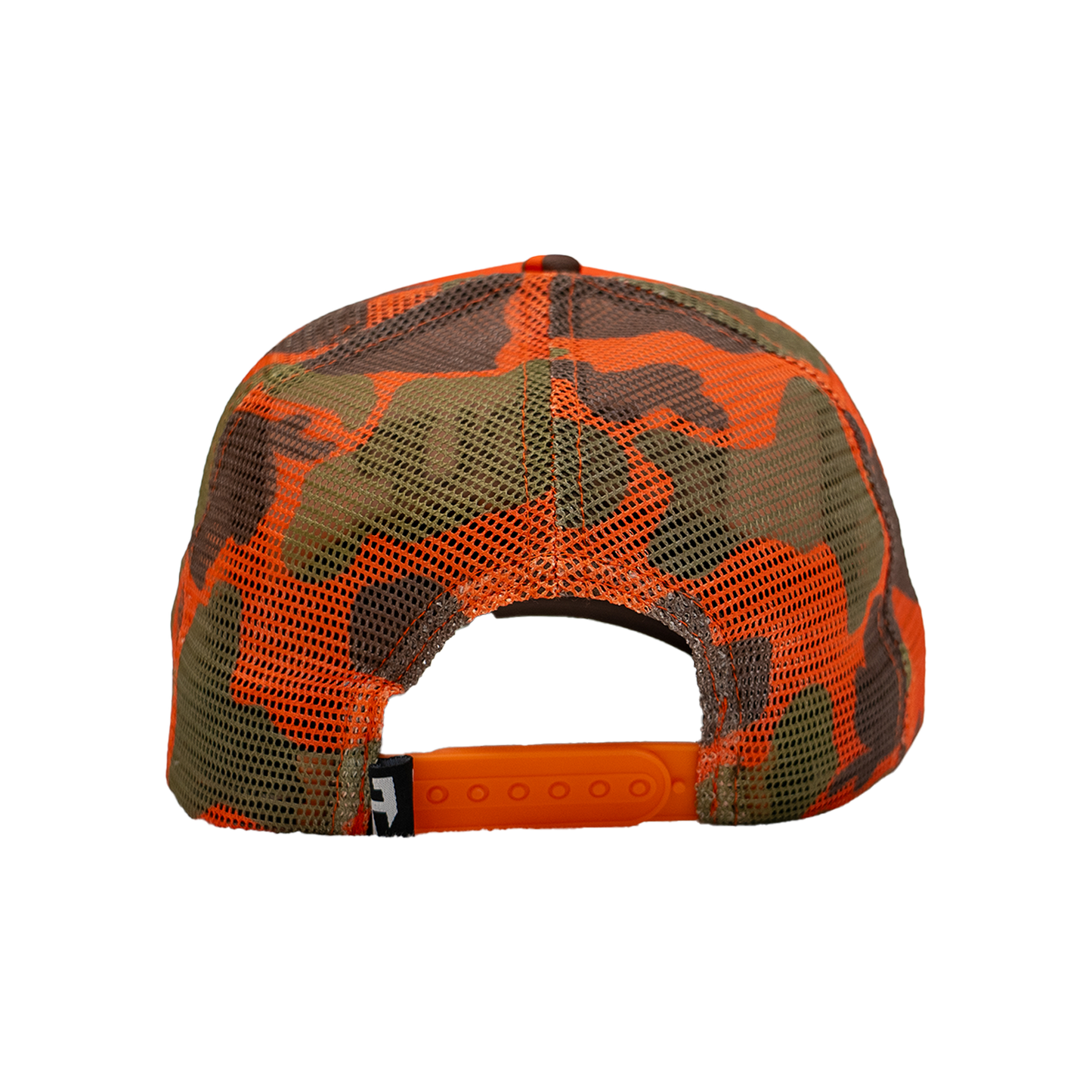 Foam Trucker Hat - Orange Camo