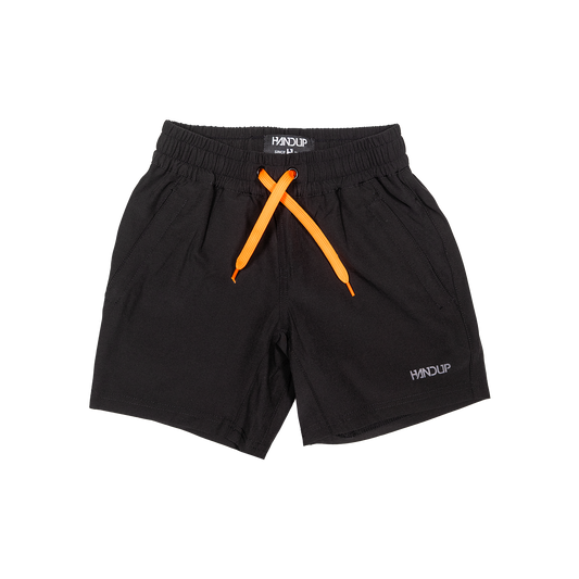Youth Coastin' Short - Black with Orange