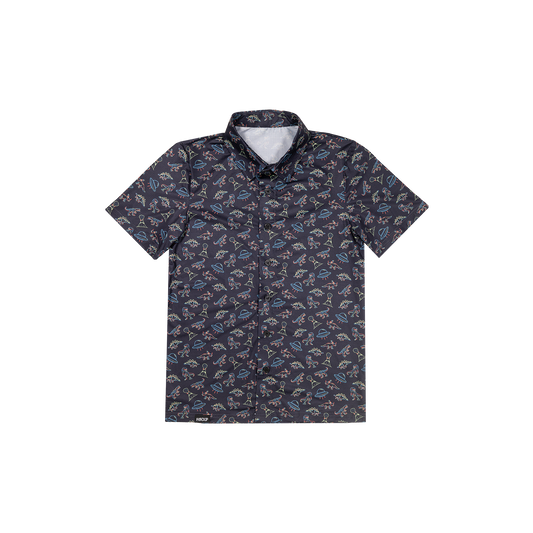 Youth FlexGRID Button Up - UFO Dinos
