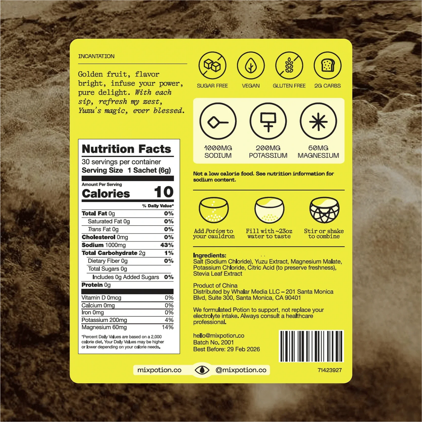 Electrolyte Powder (Yuzu)