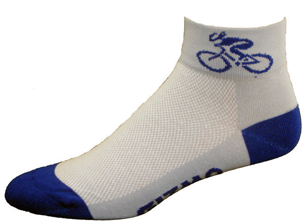 GIZMO Socks - Bicycle - Lt. Blue/Royal - Small Only