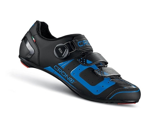 CRONO CR3 Road Cycling Shoes - Black/Blue