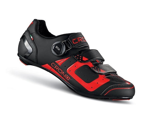 CRONO CR3 Road Cycling Shoes - Black/Red