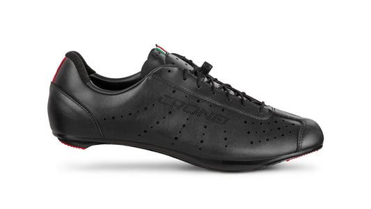 CRONO CV1 Vintage Road Cycling Shoes - Black w/Carbon Fiber Soles