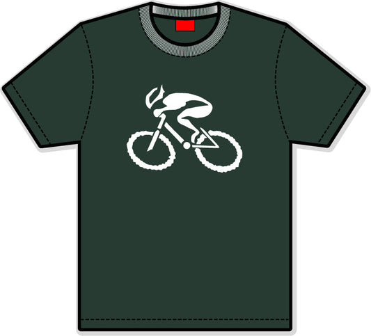 G-Man Apparel Bicycle T-Shirt - Forest Green