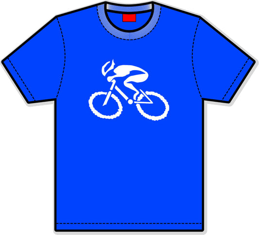 G-Man Apparel Bicycle T-Shirt - Royal Blue