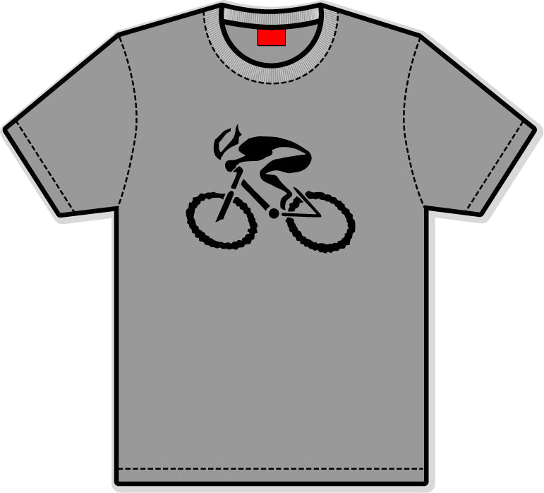 G-Man Apparel Bicycle T-Shirt - Sport Grey