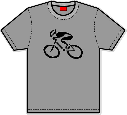 G-Man Apparel Bicycle T-Shirt - Sport Grey