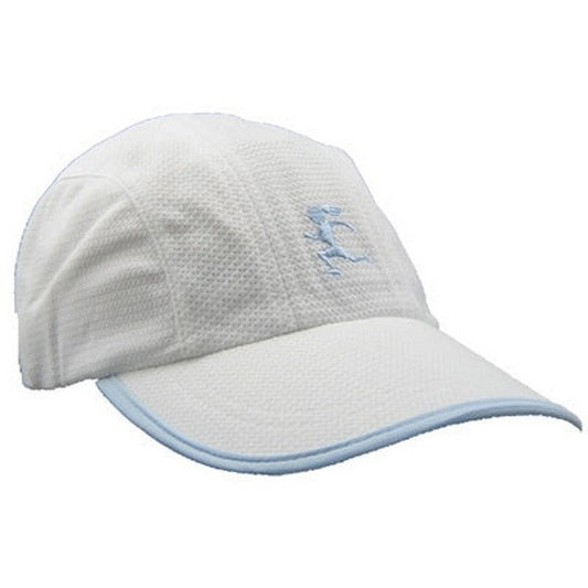 Gizmo Girl Running Hat - White w/Lt. Blue Trim