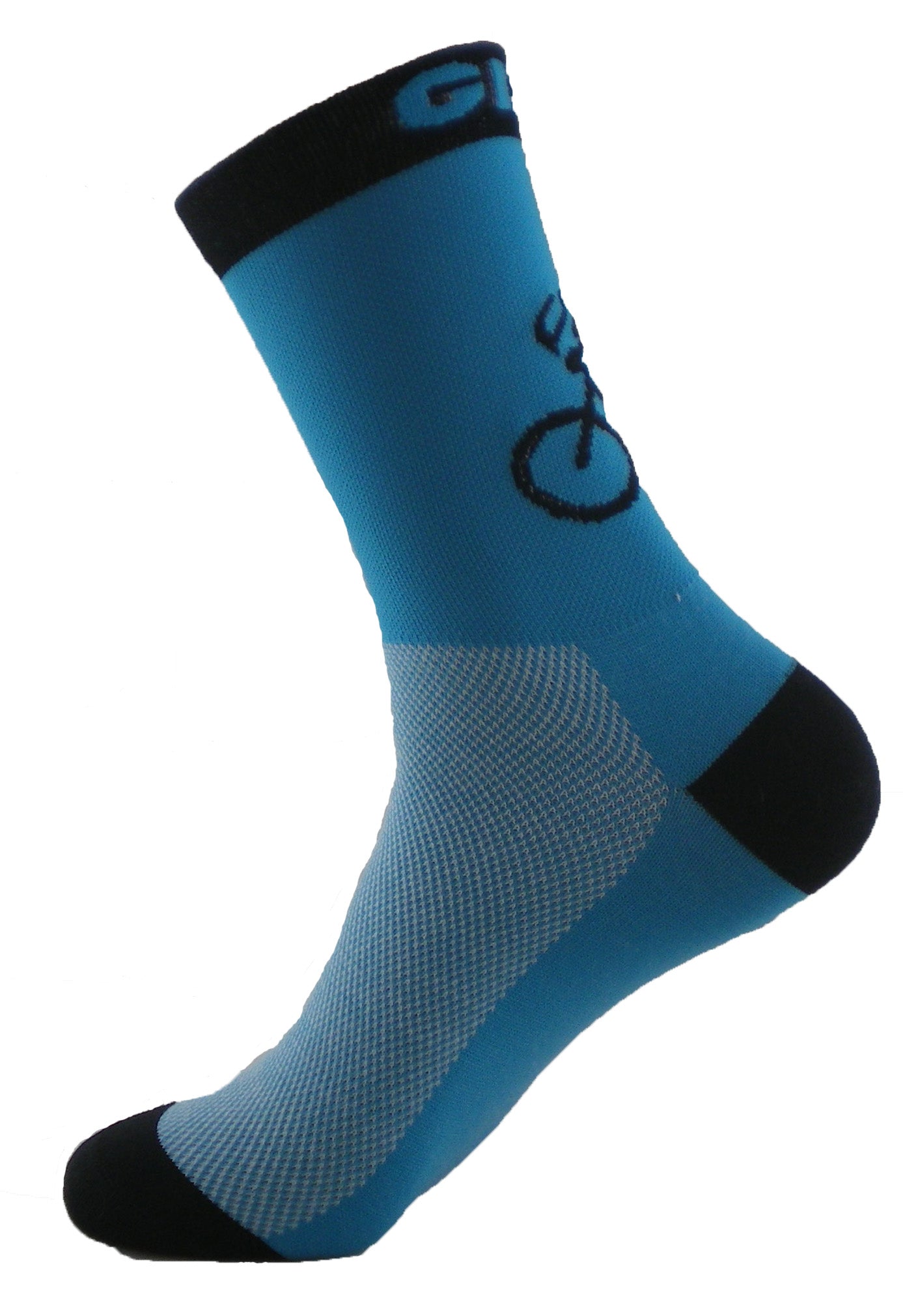 GIZMO Socks - G-Man Bicycle 6" - Turquoise - Medium only