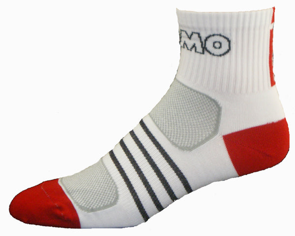 GIZMO Socks - G-Tech 2.5 - White/Red - Small, Medium & Large