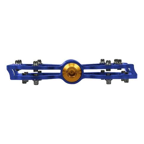 Lightweight Flat Platform MTB Pedals - Blue
