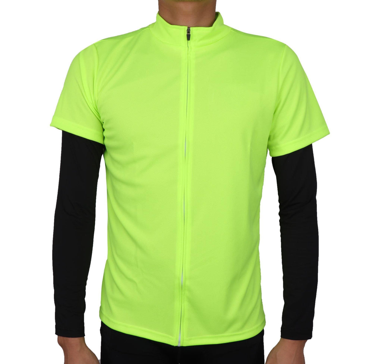 Men's Mesh Base Layer - Black Long Sleeve Cycling Undershirt