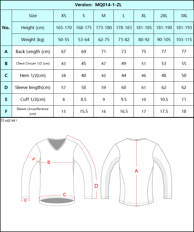 Men's Mesh Base Layer - Black Long Sleeve Cycling Undershirt