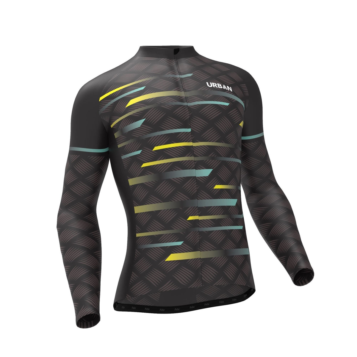 Urban Cycling Pro Carbide Thermal Long Sleeve Jersey & Cargo Bib Tights – Winter Cycling Kit for Cold-Weather Performance