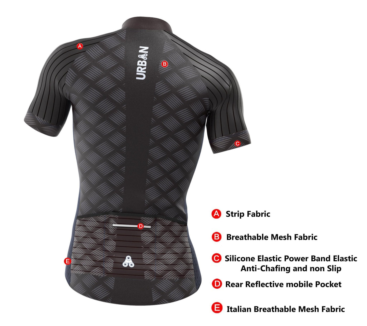 Men’s Pro Urban Cycling Carbide Kit — Performance Jersey & Bib Shorts