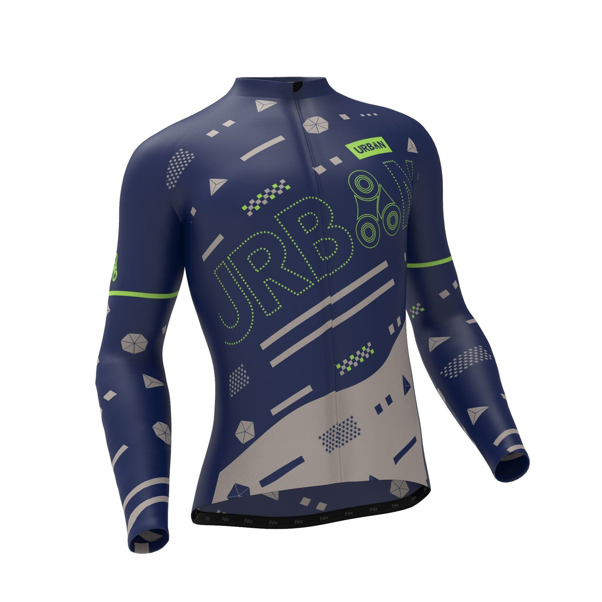 Urban Cycling Pro Geo Thermal Long Sleeve Jersey & Cargo Bib Tights Kit – Winter Cycling Performance and Storage